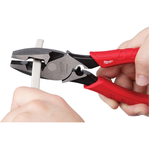 Comfort Grip High Leverage Lineman's Pliers with Crimper Equipex