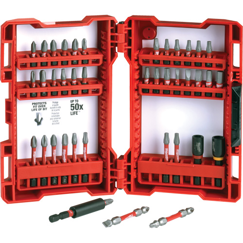 Jeu de 40 embouts de visseuse &agrave; percussion Shockwave Impact-Duty Equipex