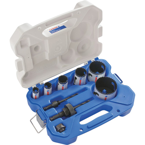 Plumber Bi-Metal Hole Saw Set, 9 Pieces Equipex