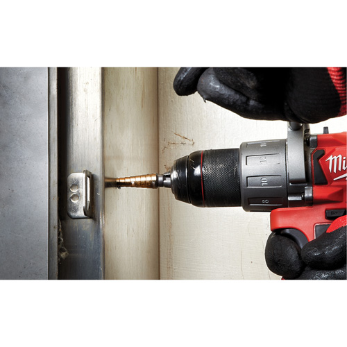 Step Drill Bit, 1/8"/#1 - 1/2"/#1 , 1/32" Increments, High Speed Cobalt Equipex