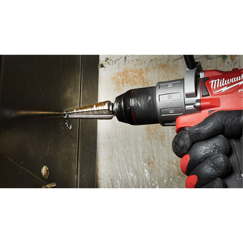 Step Drill Bit, 3/16"/#4 - 7/8"/#4 , 1/32" Increments, High Speed Cobalt Equipex