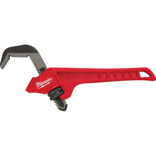 Steel Offset Hex Pipe Wrench, 2-5/8" Jaw Capacity, 10-1/2" Long, Powder Coated Finish, Ergonomic Handle Equipex