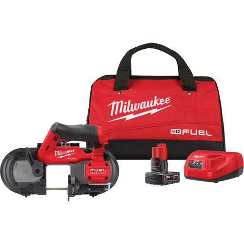 M12 Fuel Compact Band Saw Kit, 12 V, 2-1/2" Capacity Equipex