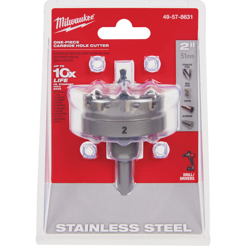 Scies-cloches au carbure monobloc, 2", Profondeur de la coupe de 3/16" Equipex