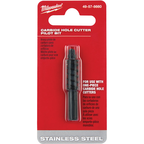 Carbide Hole Cutter Pilot Bit, 3/16" Depth of Cut Equipex