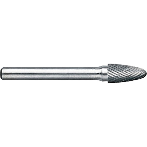 Drillco&reg; Magnum Double Cut Solid Carbide Burr, SG-3, 3/8" Dia., 1/4" Shank, 3/4" Depth of Cut Equipex