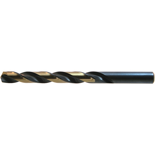 DRILLCO Heavy-Duty Jobber Drill, High Speed Steel, A, 3-7/8" L, 2-5/8" Flute, 135° Point Angle Equipex