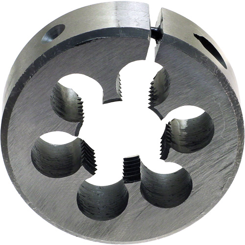 Fili&egrave;re ronde ajustable pour tuyaux DRILLCO, dia. 1", Filet de 1/8"-27, Acier rapide Equipex