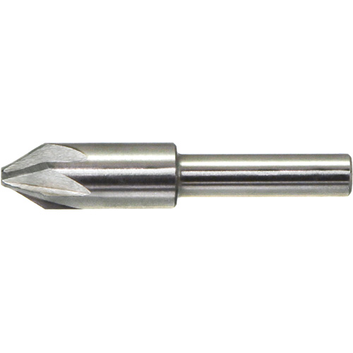 Drillco&reg; Chatterless Countersink, 3/16", High Speed Steel, 82° Angle, 6 Flutes Equipex