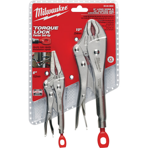Torque Lock Locking Pliers Set, 2 Pieces Equipex