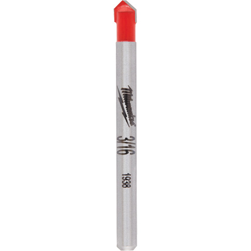 Glass & Tile Bit, 3/16", Carbide Equipex
