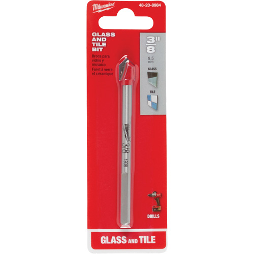 Foret pour verre et carreaux, 3/8", Carbure Equipex