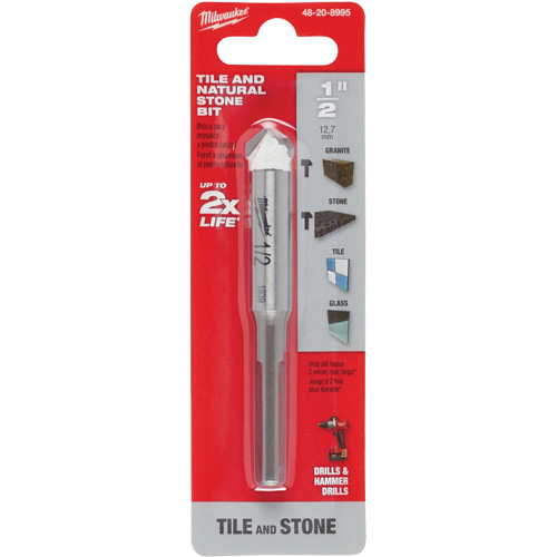 Foret pour la pierre naturelle, 1/2", Carbure Equipex