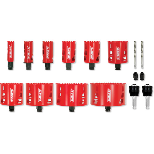 Electrician's Bi-Metal Hole Saw Set, 16 Pieces Equipex