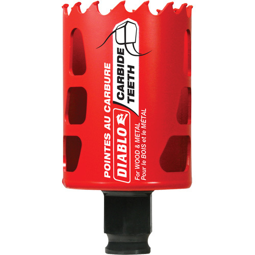 Scie cloche pour bois et m&eacute;tal, 1-7/8", Profondeur de la coupe 2-3/8", Carbure Equipex
