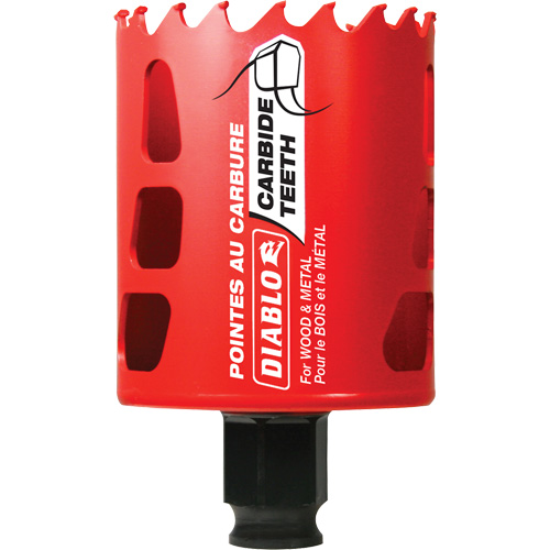 Scie cloche pour bois et m&eacute;tal, 2-1/4", Profondeur de la coupe 2-3/8", Carbure Equipex