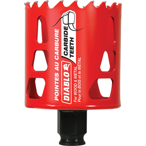 Scie cloche pour bois et m&eacute;tal, 2-3/8", Profondeur de la coupe 2-3/8", Carbure Equipex