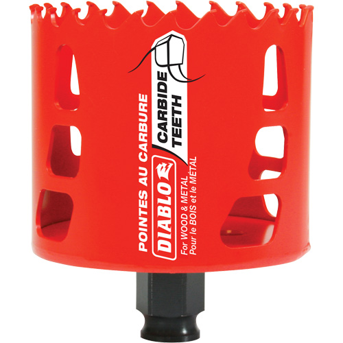 Scie cloche pour bois et m&eacute;tal, 3", Profondeur de la coupe 2-3/8", Carbure Equipex