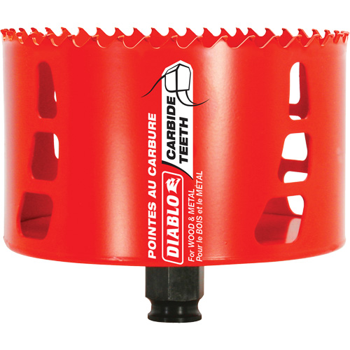Scie cloche pour bois et m&eacute;tal, 4-1/4", Profondeur de la coupe 2-3/8", Carbure Equipex