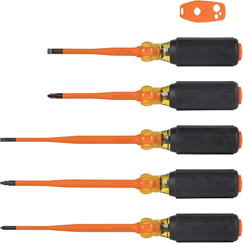Jeu de tournevis isol&eacute;s &agrave; pointe mince, 1000 V, 6 M Equipex