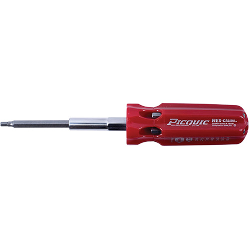 Tournevis multi-embouts m&eacute;triques Hex-Calibre, Prise Plastique Equipex