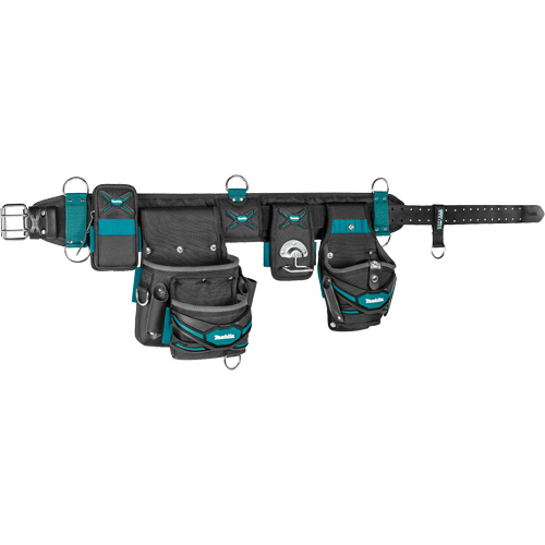 TH3 Ultimate Heavyweight Tool Belt Set, Polyester, Blue/Grey Equipex