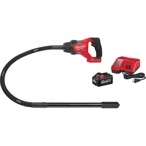 Ensemble &agrave; aiguille vibrante 4' M18 Fuel pour b&eacute;ton Equipex