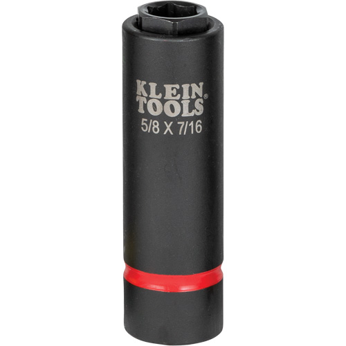 2-in-1 Socket, Impact, 7/16", 5/8" Drive, 6 Points Equipex