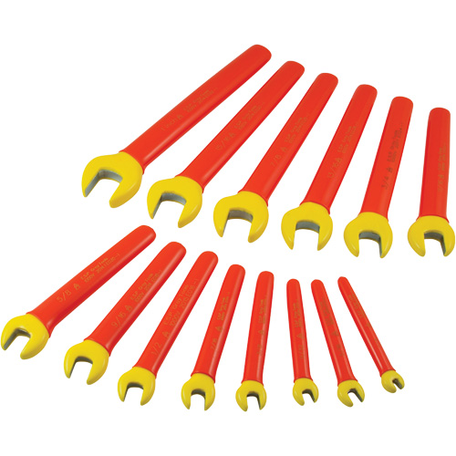 Jeu de cl&eacute;s ouvertes SAE isol&eacute;es, 1000 V, 14 Mcx Equipex