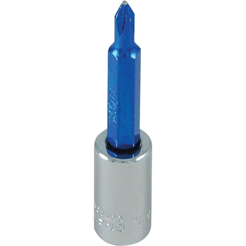Blue Tip Screwdriver Bit, Phillips, #1, 1/4" Drive Equipex