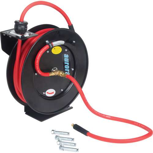 Hose Reel, Air/Water, 1/2" x 50', Single Hose, 300 psi Equipex