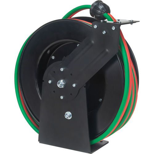 Welding Hose Reel, Welding Gases, 1/4" x 50', Single Hose, 300 psi Equipex