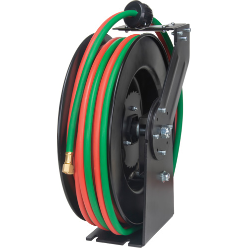 Welding Hose Reel, Welding Gases, 1/4" x 50', Single Hose, 300 psi Equipex