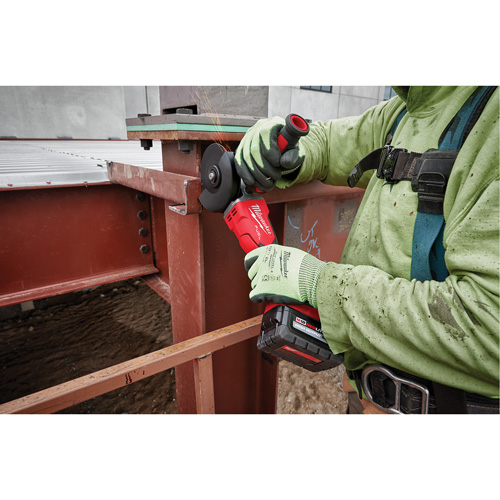 M18 Fuel Flathead Braking Grinder with No-Lock Paddle Switch, 18 V, 5" Chuck, Lithium-Ion Equipex