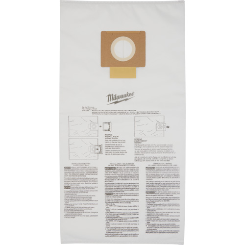 Fleece Dust Bags, 9 US gal. Equipex