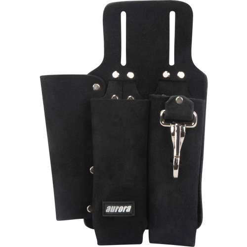 Lineman's Tool Pouch, Multiple Tool Holder, Leather, 3 Pockets Equipex