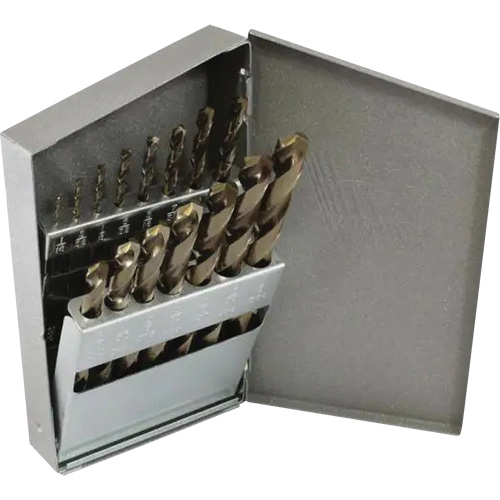 Triumph&reg; Jobber Length Drill Bit Set, 13 Pieces, High Speed Steel Equipex