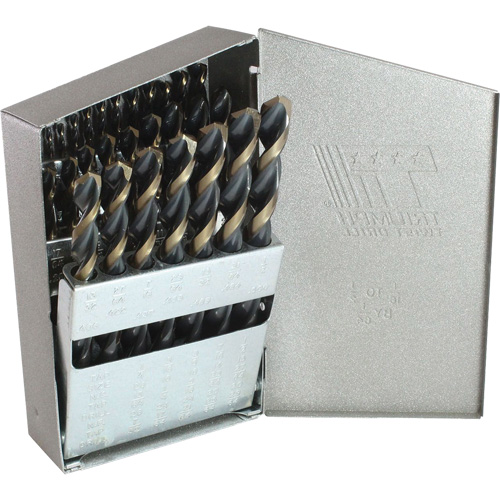 Triumph&reg; MRO Plus&reg; Jobber Length Drill Bit Set, 29 Pieces, High Speed Steel Equipex