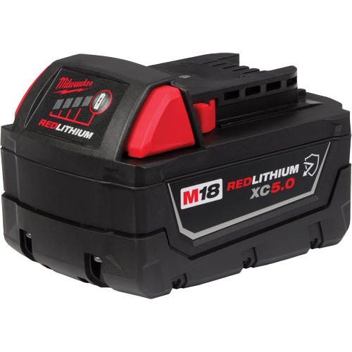 Bloc-piles &agrave; capacit&eacute; &eacute;tendue Redlithium XC5.0, Lithium-ion, 18 V Equipex