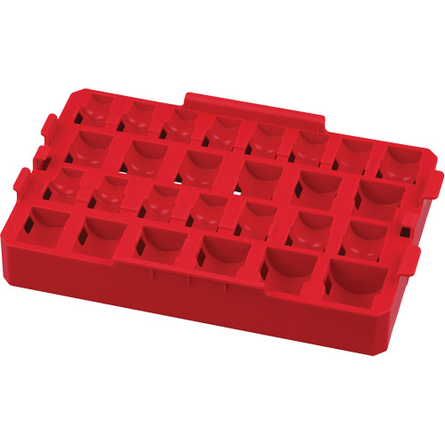 Organisateur amovible de 27 pi&egrave;ces pour les douilles de prise 1/2" Shockwave Impact Duty Packout Equipex