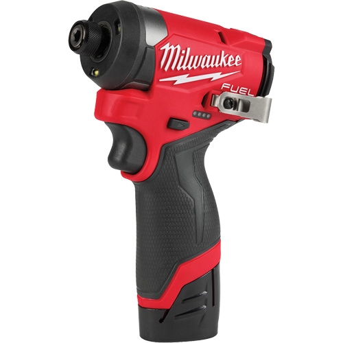 M12 Fuel Hex Impact Driver Kit, 1/4", 1500 in-lbs Max. Torque, 12 V, Lithium-Ion Equipex