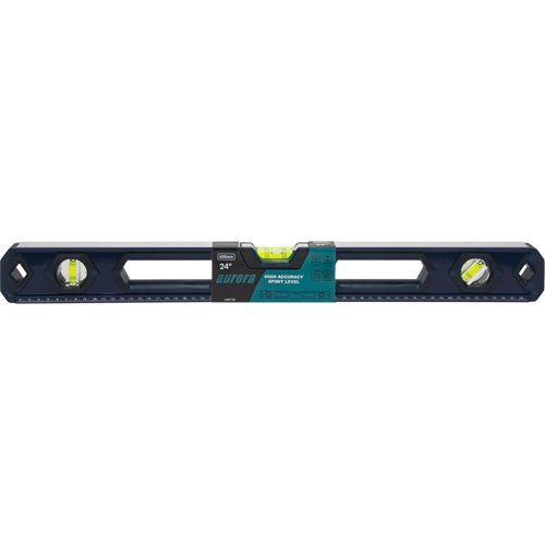 High-Accuracy Level, Box, 2' L, Aluminum, 3, Non-Magnetic Equipex