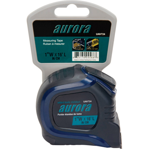 Tape Measure, 1" x 16', Imperial & Metric Graduations Equipex