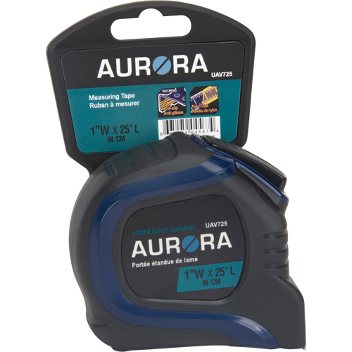 Ruban &agrave; mesurer, 1" x 25', Marques de goujon Imp&eacute;rial/Imp&eacute;rial & m&eacute;trique Equipex