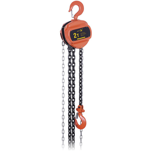 VCH Series Chain Hoist, 10' Lift, 4400 lbs. (2 tons) Capacity, Heat-Treated Alloy Steel Chain Equipex