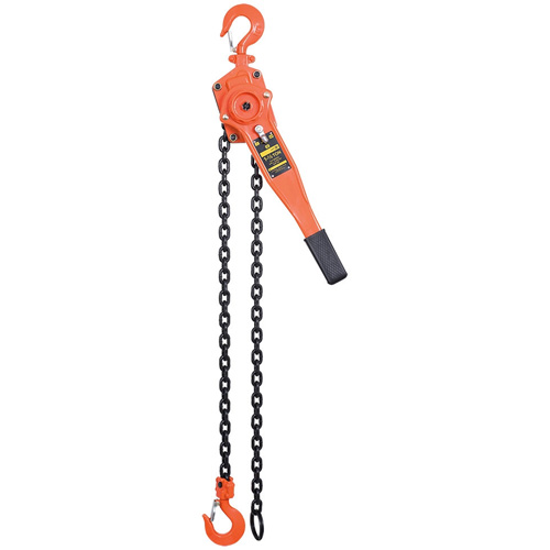 Palan &agrave; chaîne &agrave; levier s&eacute;rie VLP, Lev&eacute;e 10', Cabacit&eacute; 3000 lb (1,5 tonne) Equipex