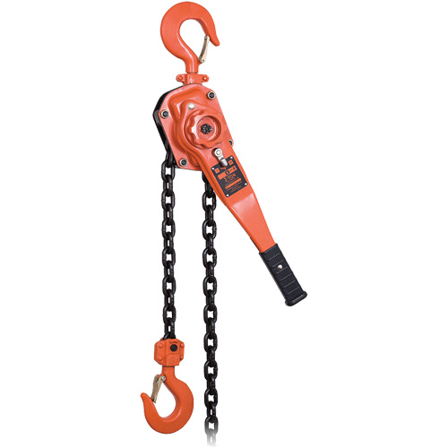 Palan &agrave; chaîne &agrave; levier s&eacute;rie KLP pour usage intensif, Lev&eacute;e 5', Cabacit&eacute; 6000 lb (3 tonnes) Equipex
