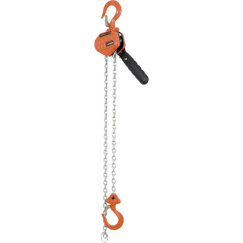 KLP-50-5 VLP Series Heavy-Duty Lever Puller, 5' Lift, 1000 lbs. (0.5 tons) Capacity, Galvanized Steel Chain Equipex