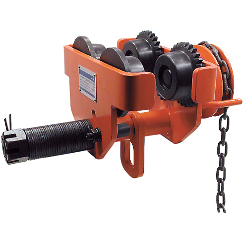 SGT Series Heavy-Duty Geared Trolley, 10000 lbs. (5 tons) Capacity, 4-1/2" - 8-1/32" Equipex