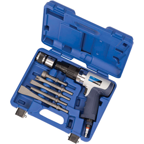 AH200SHD 6-Piece Super Heavy-Duty Air Hammer Kit, 3.7 CFM, 1/4" NPT, 2000 BPM Equipex